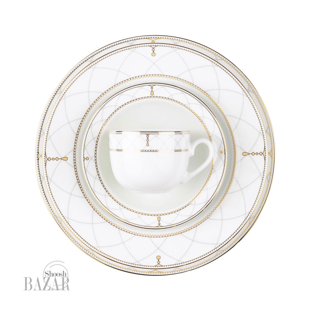 سرویس چینی 102 پارچه زرین طرح رومانا 12 نفره