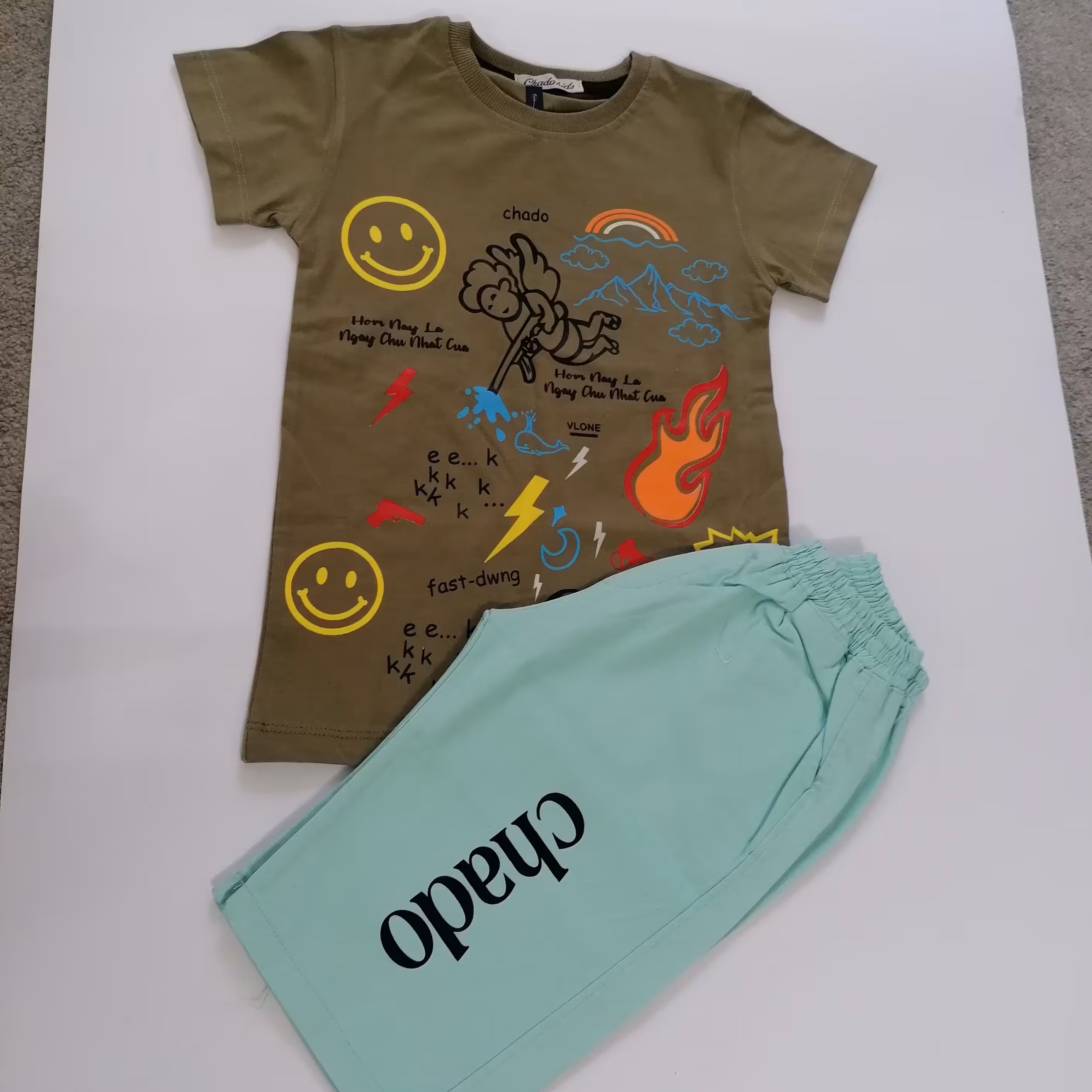 ست تیشرت شلوارک ترک 