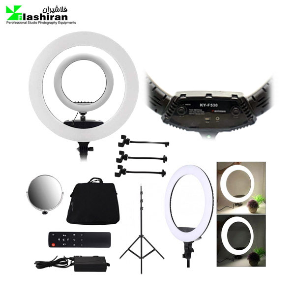 رینگ لایت دو قلو فنیمکس Fanimex KY-F530 به همراه پایه