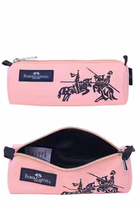 جامدادی تک زیپ پارچه ای طرح شوالیه 31914929 نارنجی فابر کاستل