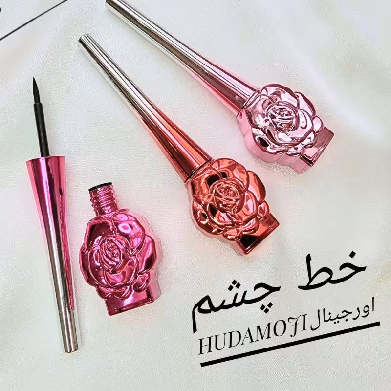 خط چشم ماژیکی هدی موجی طرح گل رز بدون پخش شدن اورجینال