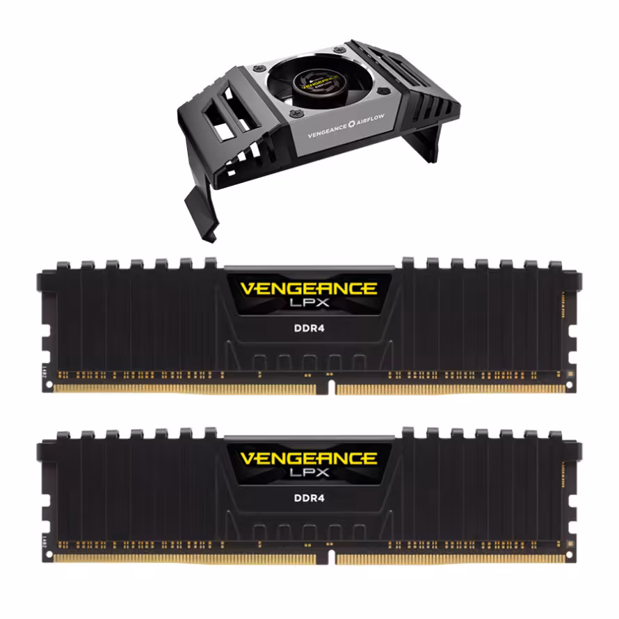 رم کورسیر VENGEANCE Airflow LPX Black 16GB 8GBx2 4000MHz CL19