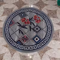 گلیم گردماشینی کاشان طرح میناسایز(یک دریک)(هزینه ارسال باخریداروپس کرایه میباشد)