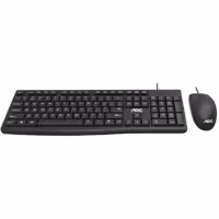 موس و کیبورد ارگونومیک با سیم ای او سی  AOC  Wired Keyboard &amp; Mouse Set KM151