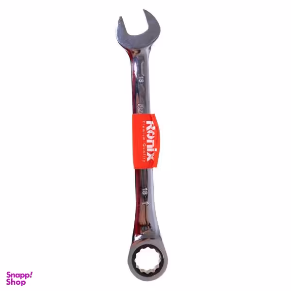 آچار یکسر تخت یکسر جغجغه ای رونیکس مدل RH-2168 سایز 18 میلی متر