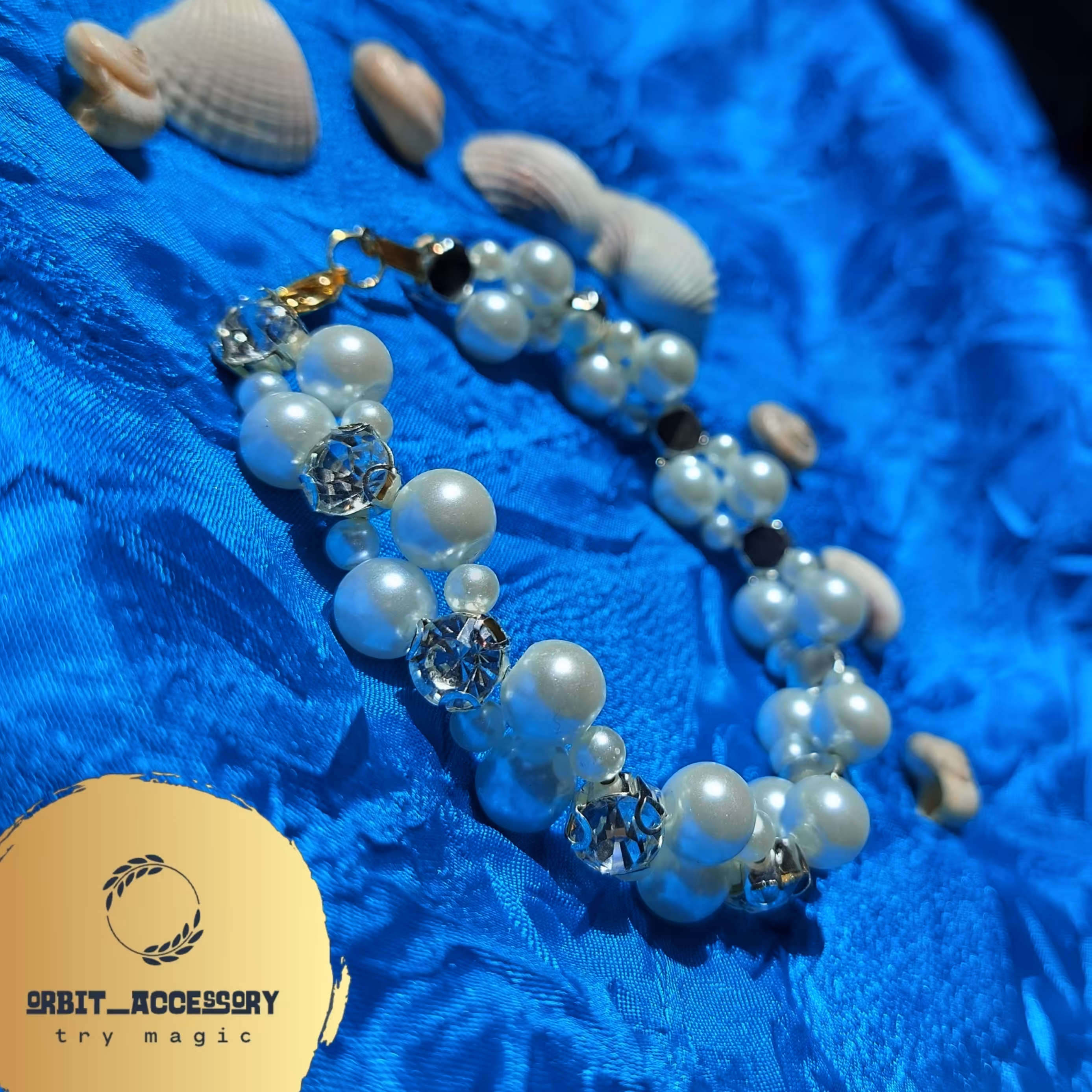 دستبند مرواریدی طرح مدوسا