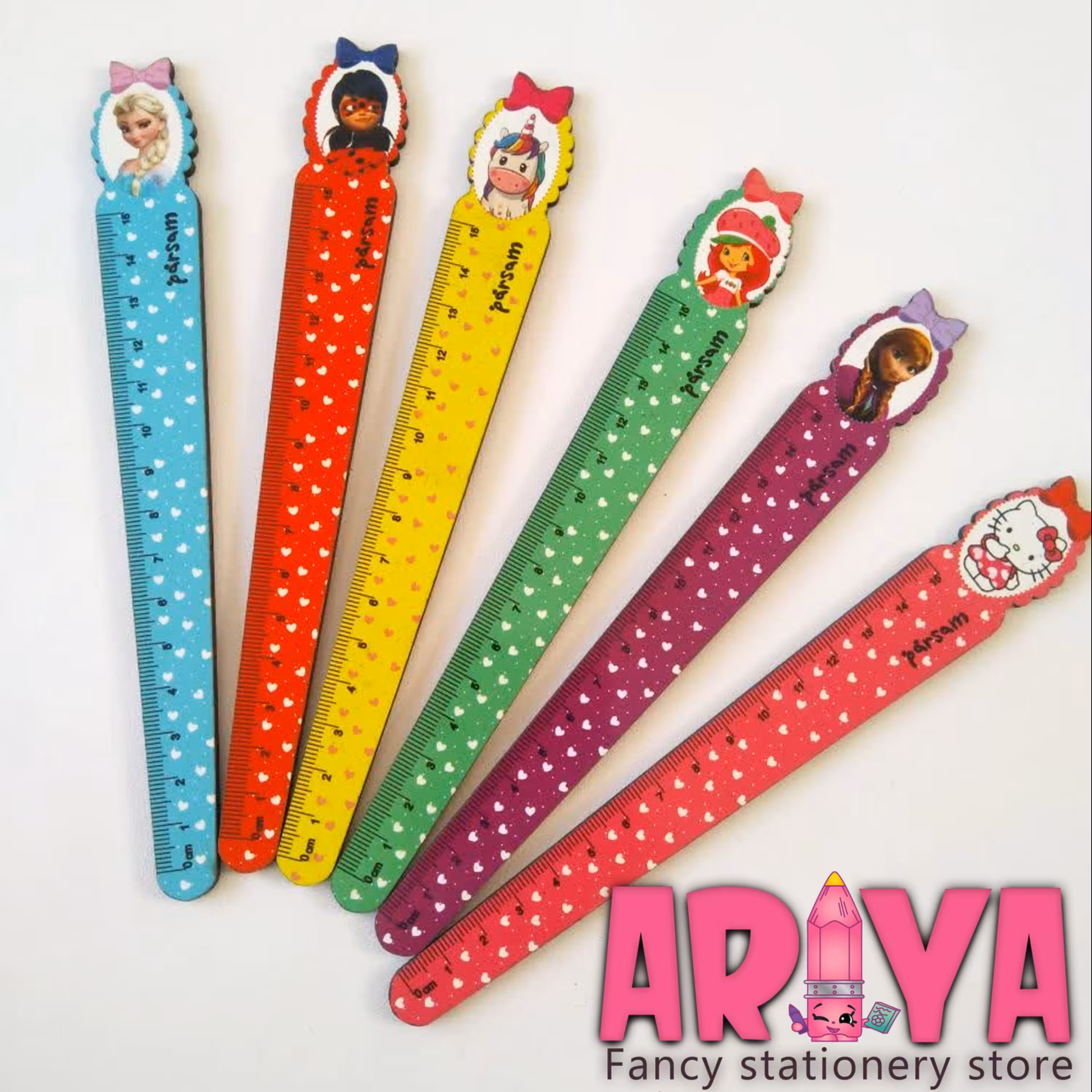 بوک مارک(نشانگر کتاب) چوبی طرح دخترانه