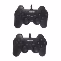 دسته بازی دوبل شوک دار USB مشکی Macher MR-58Macher MR-58 gamepad double Shock USB