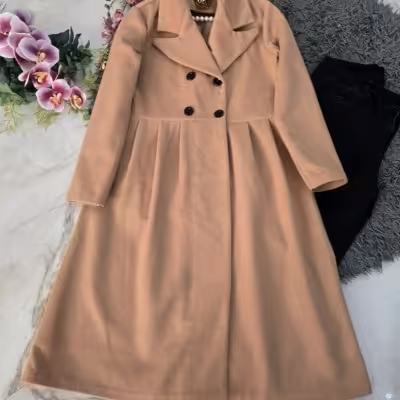 پالتو زنانه پالتو فوتر زنانه طرح مادمازل