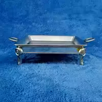 سوفله سرو غذا استیل سایز متوسط برند نگار کد 1005 با ارسال رایگان