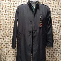 بارانی مردانه دورنگ سه سایز L  XL  XXL مشکی و سرمه ای داخل کار آستر با پشم شیشه (پس کرایه)