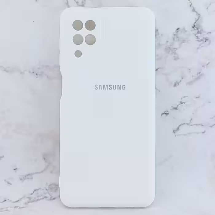 کاور سیلیکونی رنگی مدل TPN مناسب برای گوشی موبایل سامسونگ Galaxy A12 - سفید