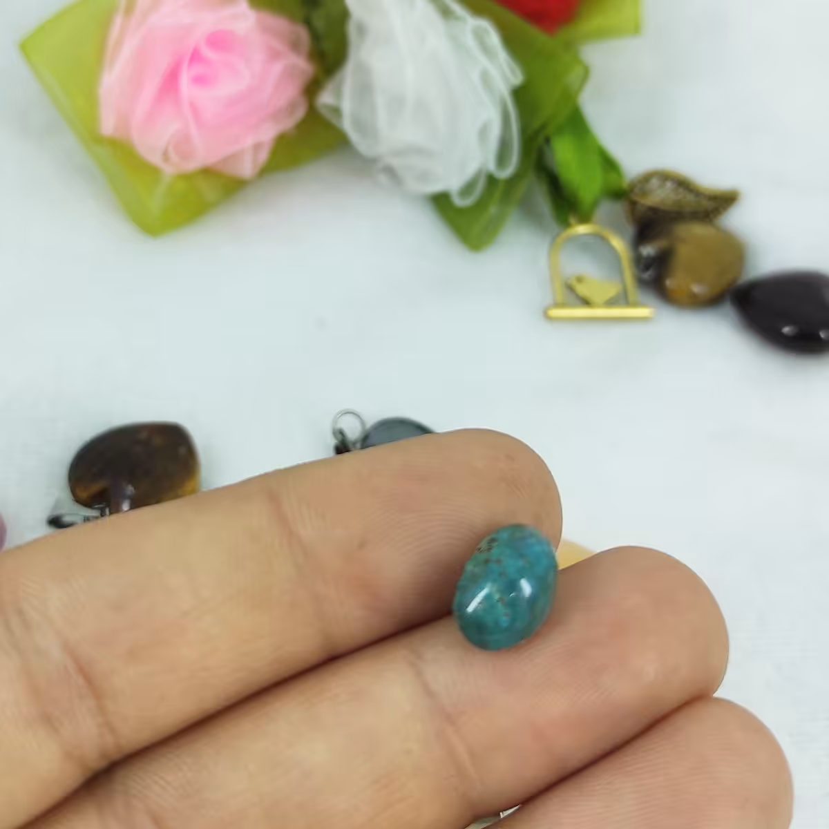 سنگ فیروزه نیشابور طبیعی مدل لودیکPc1-8