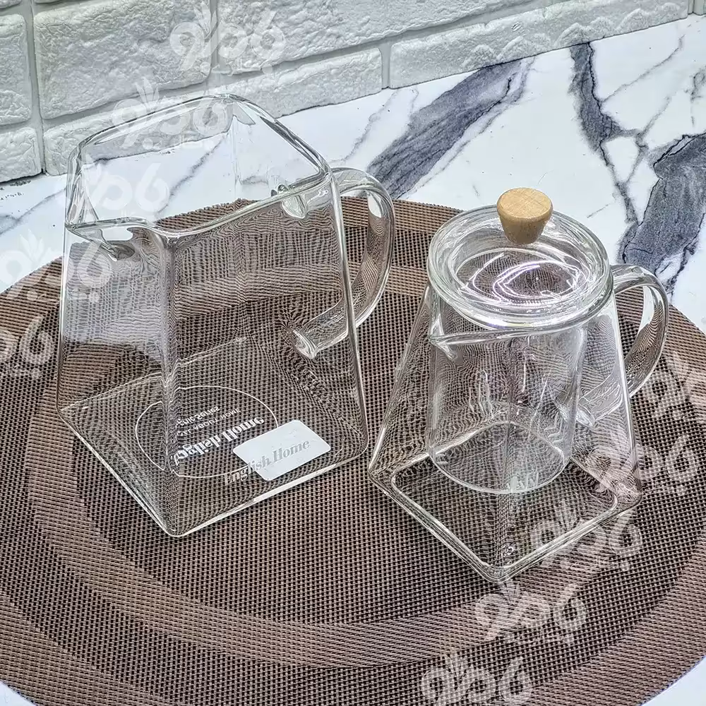 ست کتری و قوری پیرکس کف مربع48