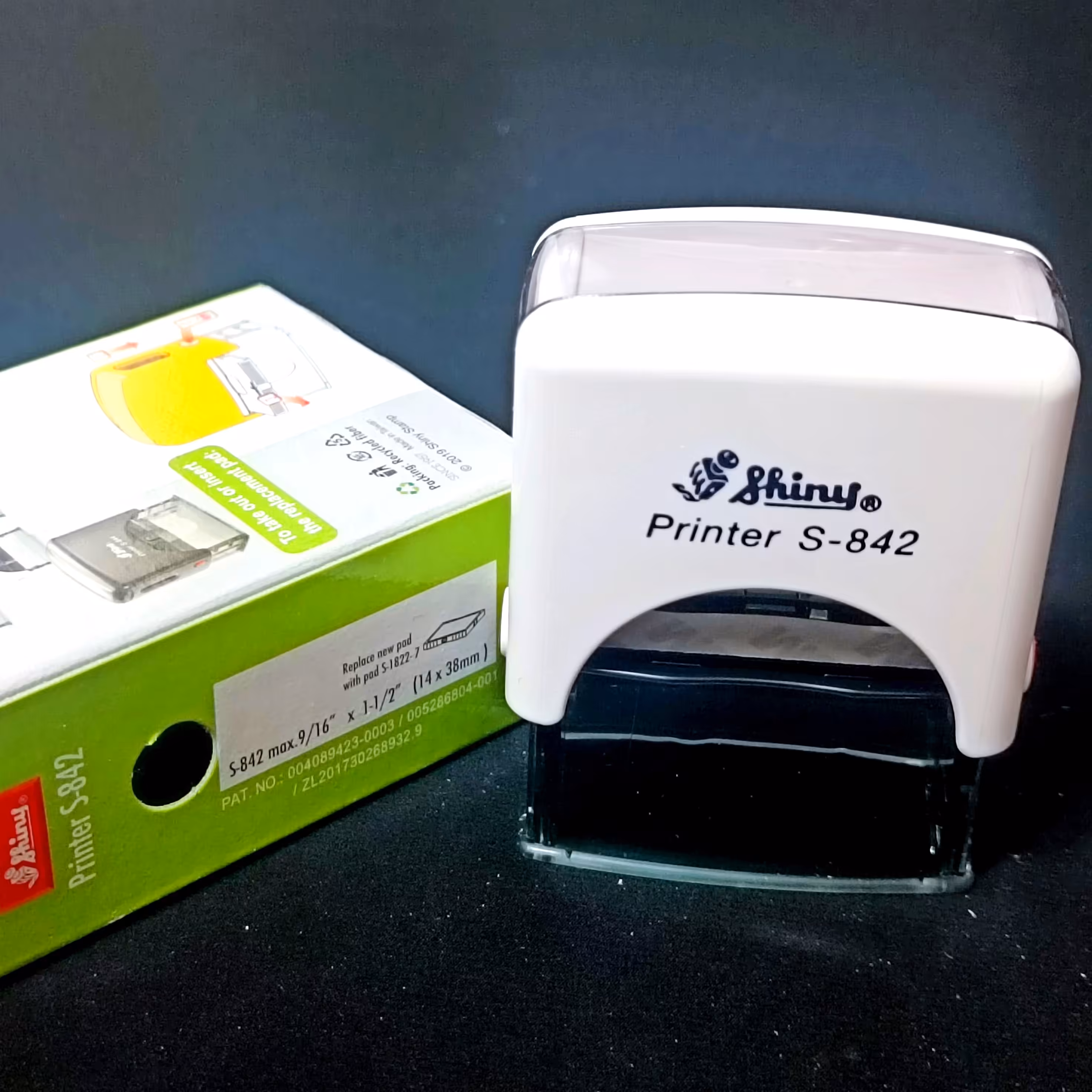 مهر ژلاتینی اتوماتیک مستطیل شاینی مدلs842قیمت تمام مهر ها همراه ساخت ژلاتین