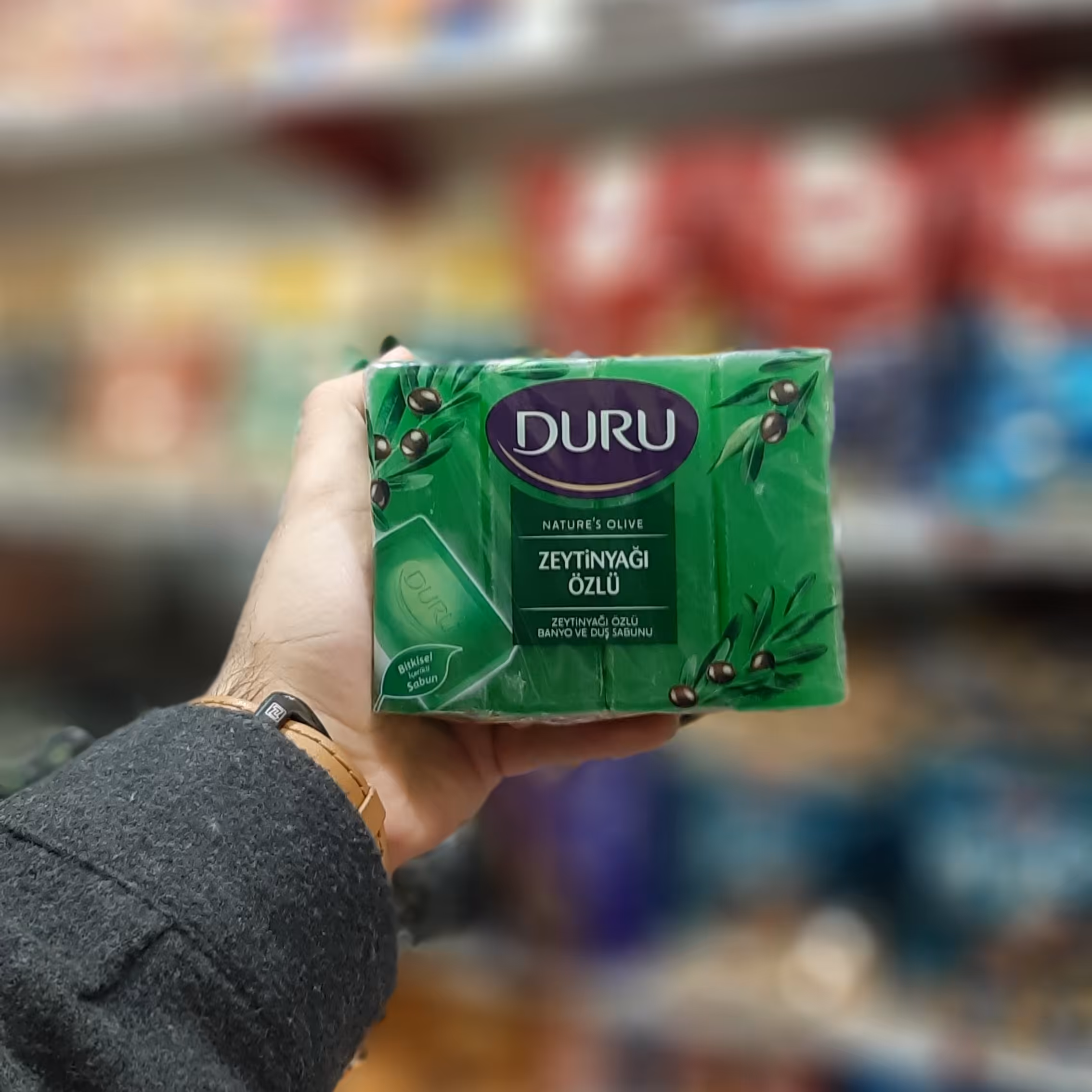 صابون حمام Duru مدل کتابی بسته 4تایی با رایحه زیتون مخصوص دوش و حمام دورو  بهداشت