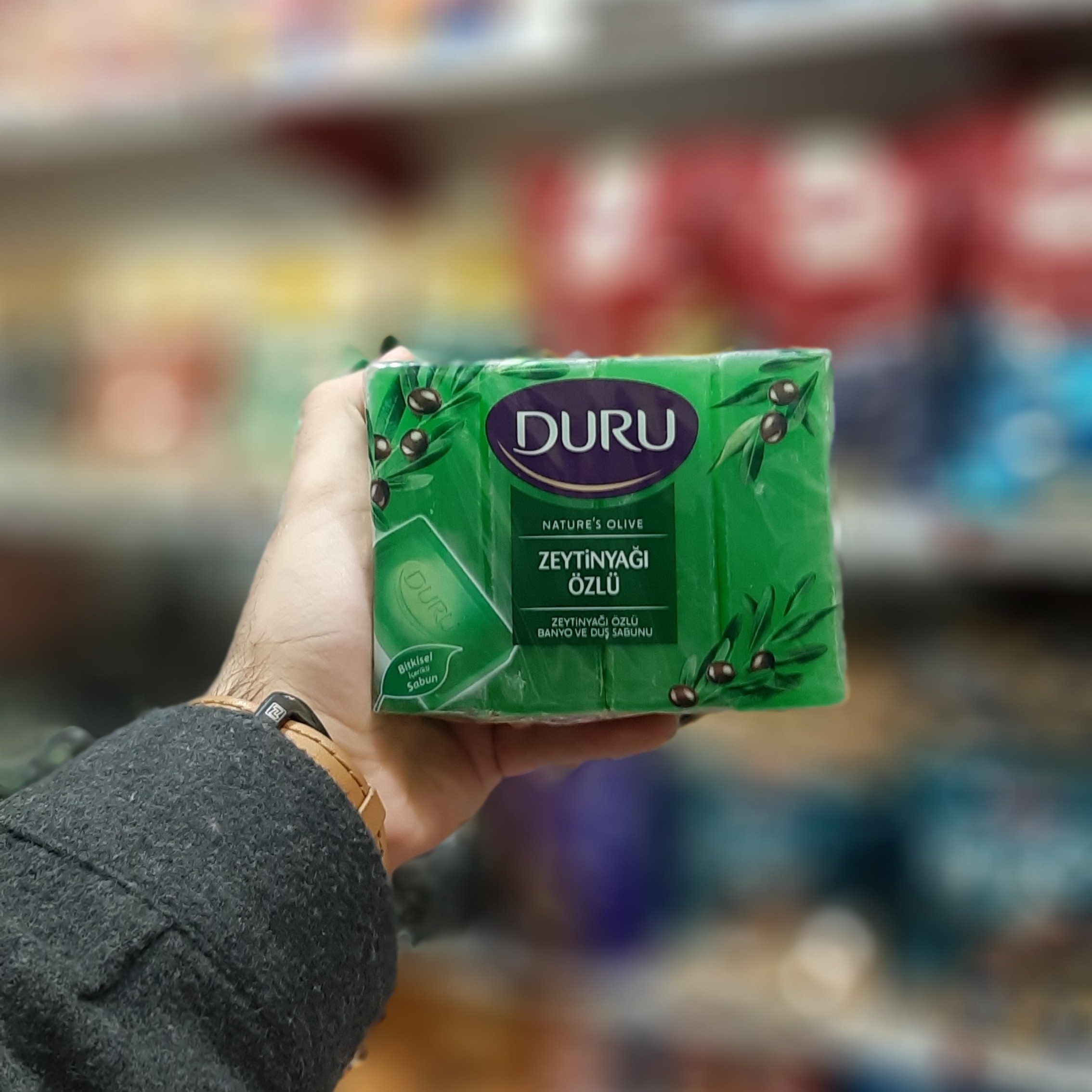 صابون حمام Duru مدل کتابی بسته 4تایی با رایحه زیتون مخصوص دوش و حمام دورو بهداشت