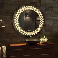 آینه بک لایت تارا دکور مدل حرکتی قطر 60 کد ic146 (پس کرایه)