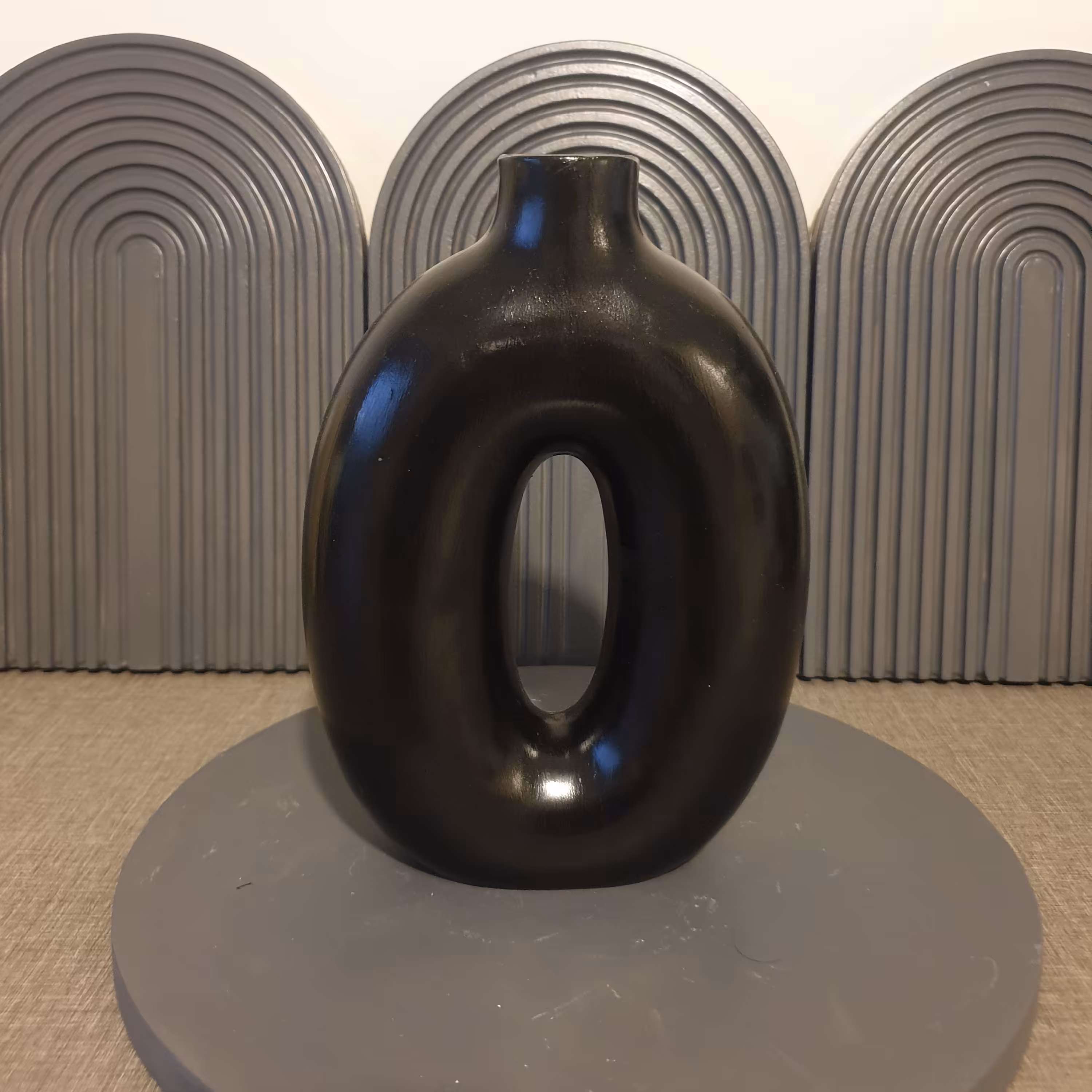 گلدان دونات بیضی انتخاب رنگ با مشتری 