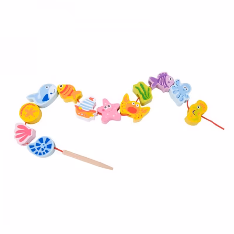 حیوانات زیر دریایی چوبی classic world  Under The Sea Beads کد 3636