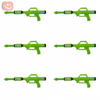  تفنگ آبپاش غول پیکر رنگ سبز بسته 6 عددی 
