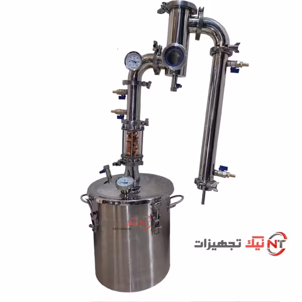 دستگاه عرقگیر پیشرفته 25 لیتری K25 دارای سایت گلس دفلگماتور | جین بسکت - فروشگاه اینترنتی نیک تجهیزات