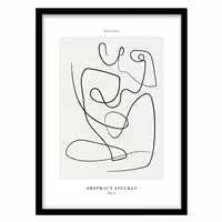 قیمت و خرید تابلو دکوراتیو مدل لاین‌آرت و انتزاعی کد 0374