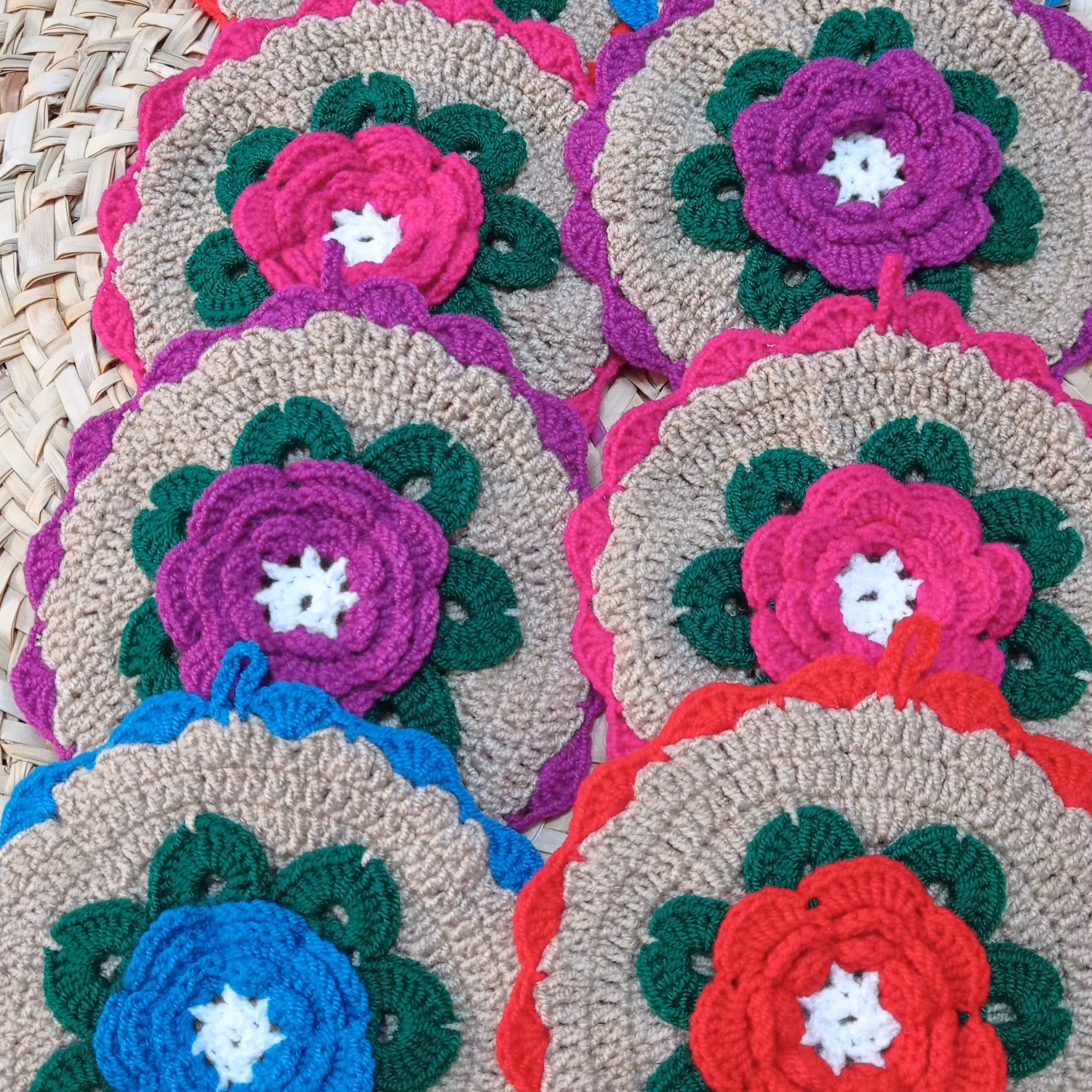 دستگیره دولایه گل مرداب یک جفت