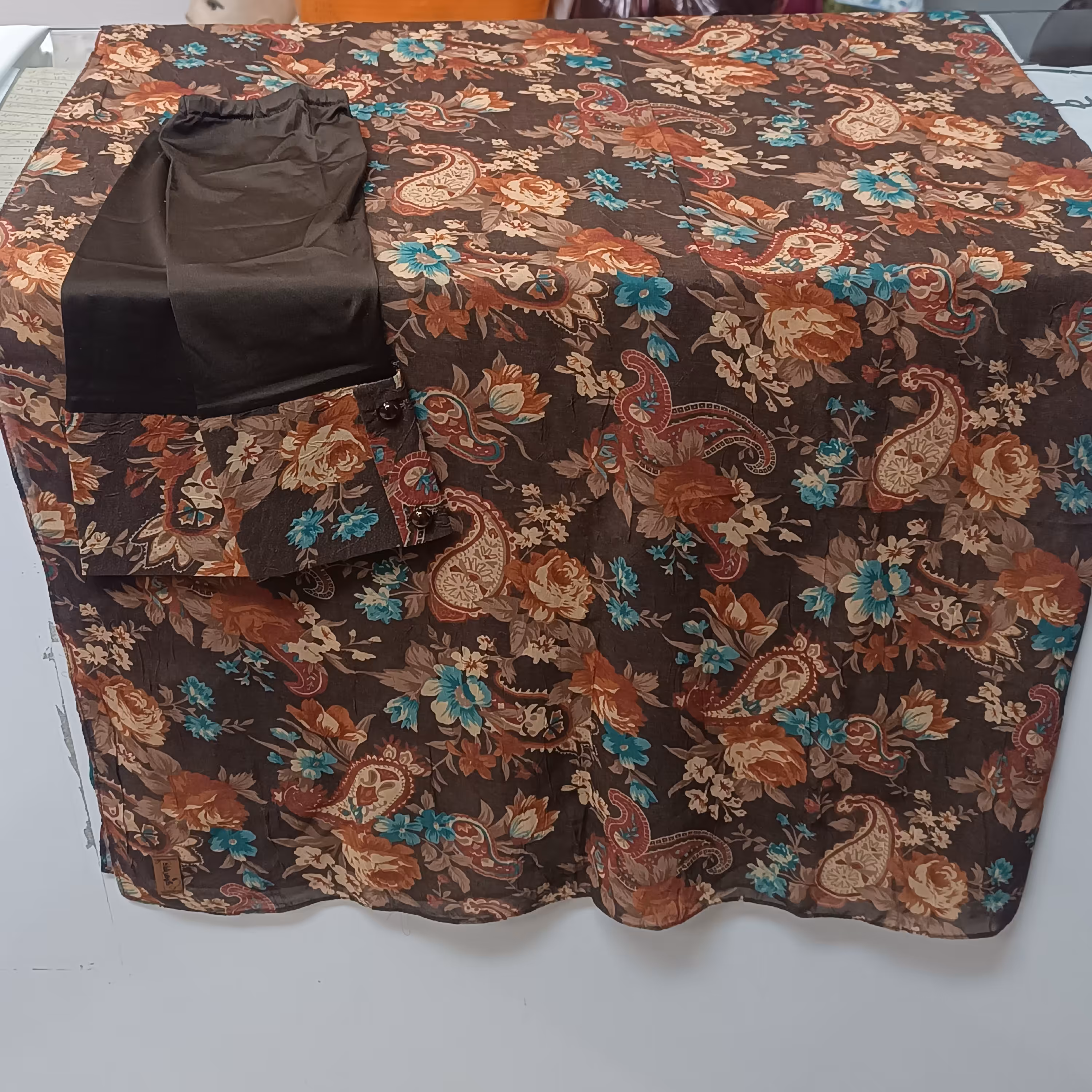 ست ساق دست و روسری ترمه