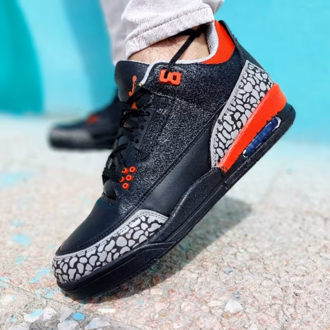 کتانی مردانه نایک ایر جردن با زیره ترمو مشکی