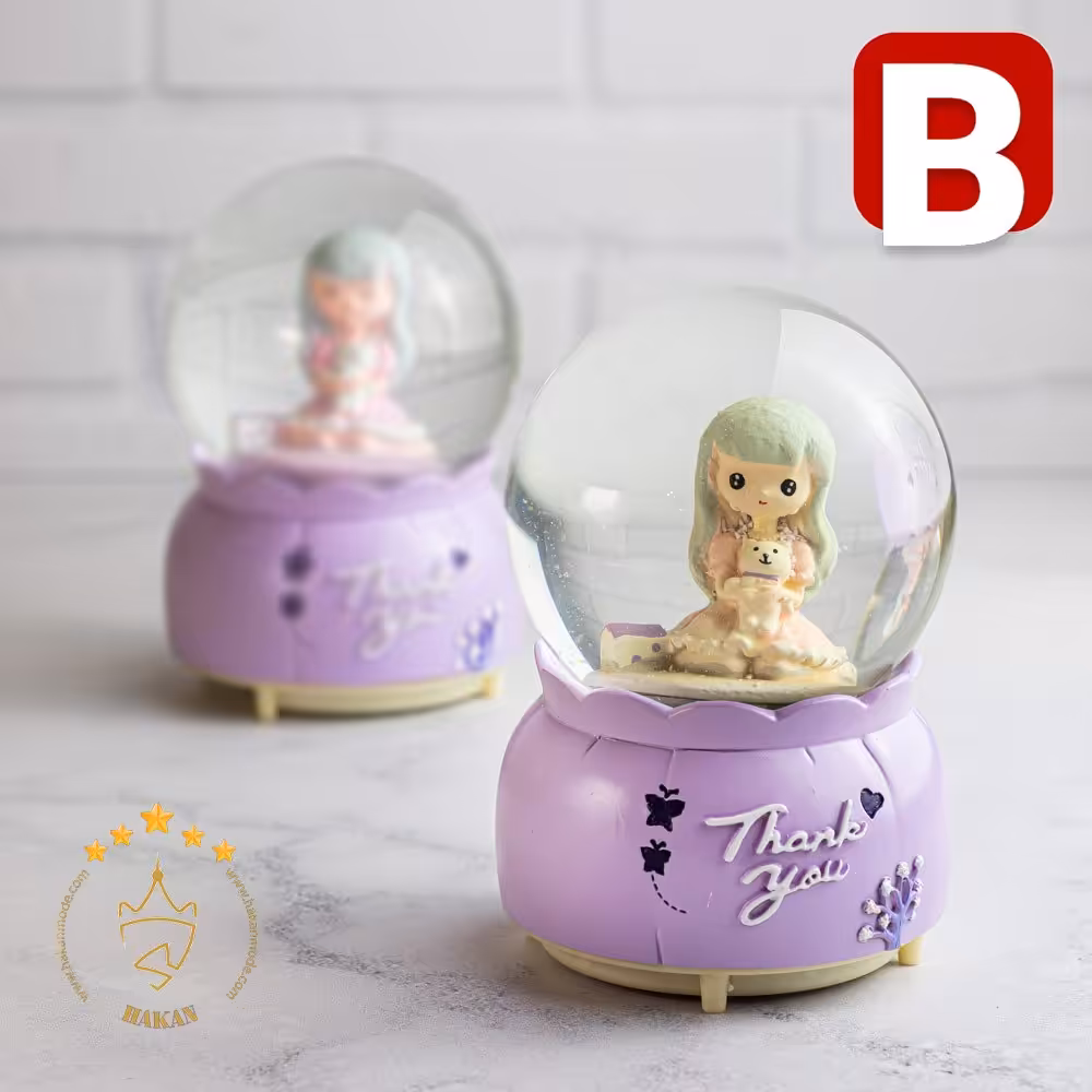 گوی موزیکال پمپی دخترانه بنفش