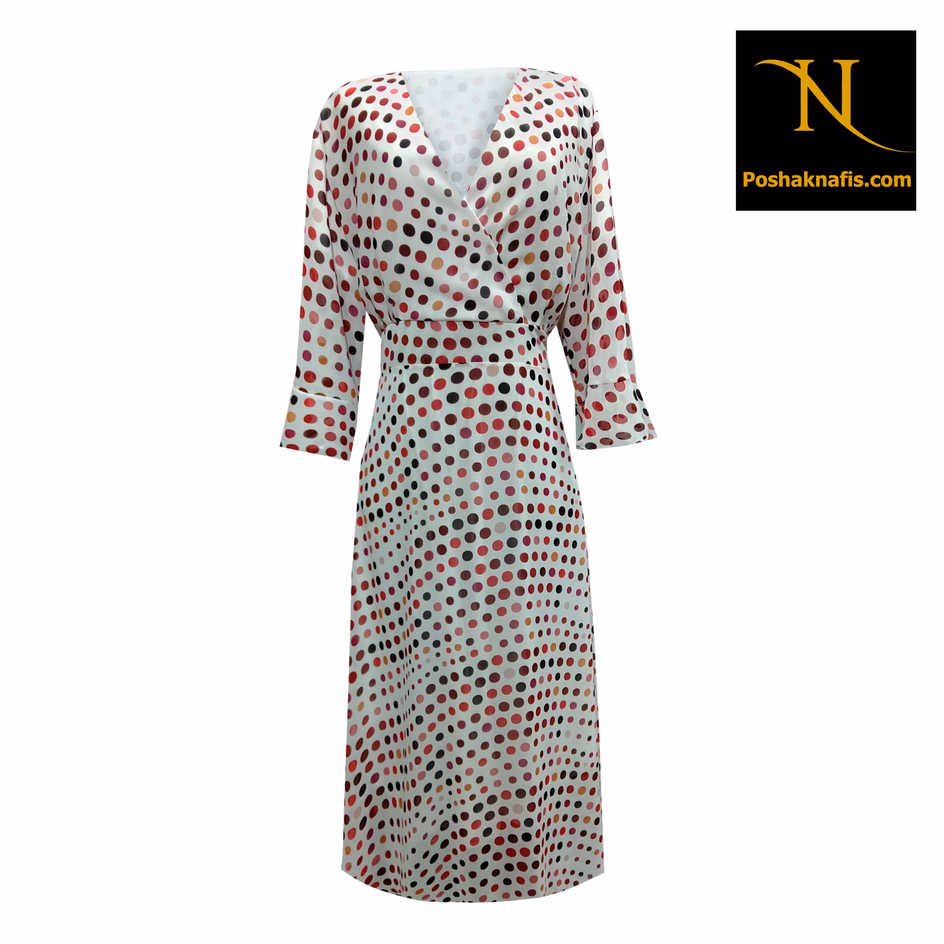 پیراهن زنانه سایز 3 مدل یانگوم کمر باریک کلوش  پیراهن مجلسی کد 106170