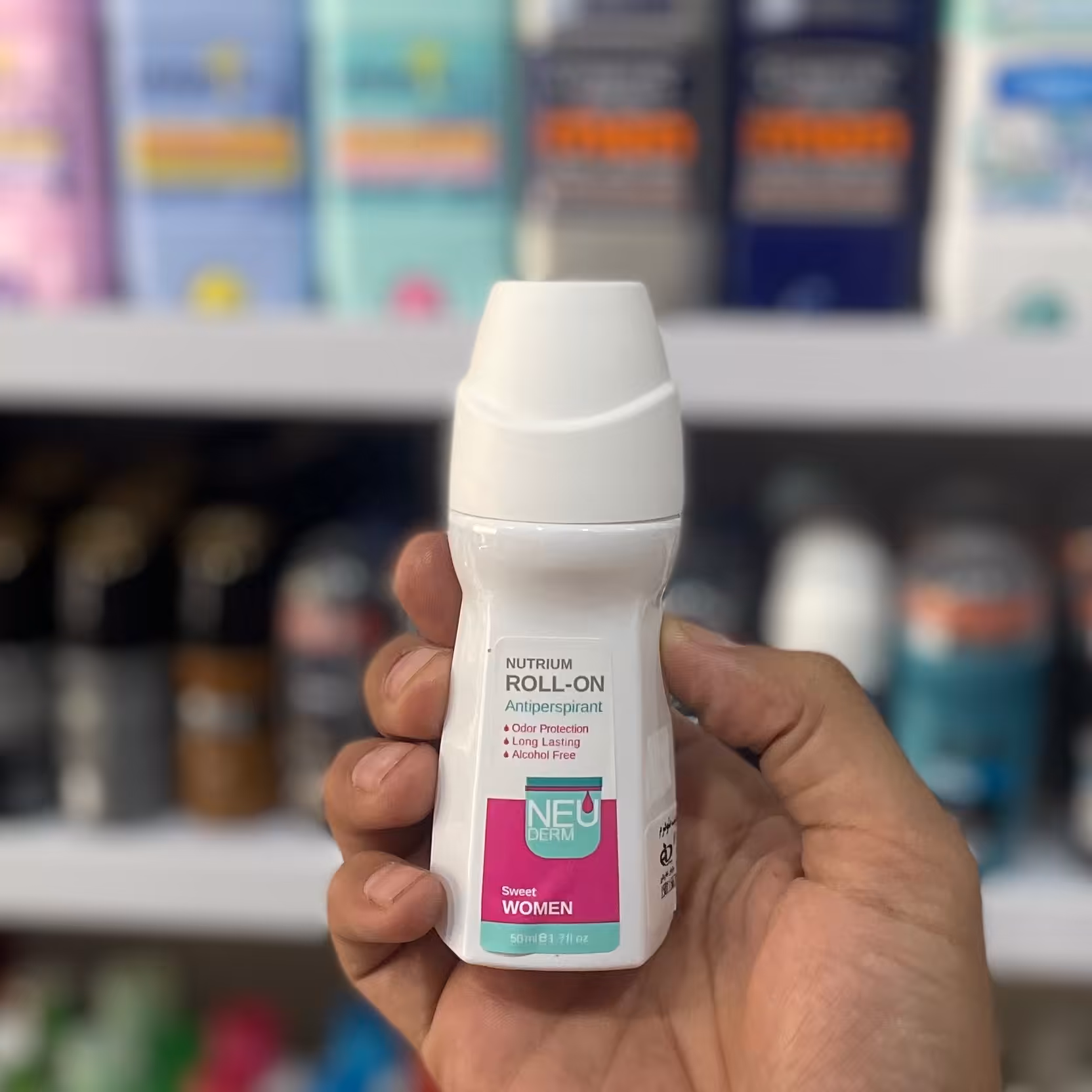 رول ضد تعریق زنانه نئودرم مدل sweet حجم 50 میلی لیتر