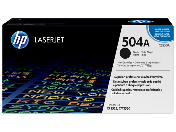 کارتریج لیزری اچ پی مدل 504A رنگ مشکی CE250A