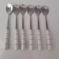 قاشق مرباخوری و چایخوری سرامیکی طرح حلقه یا بامبو 