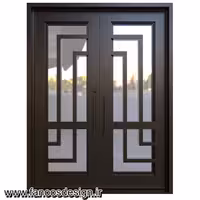 درب کلاسیک لابی آهنی پروفیلی کد 30731