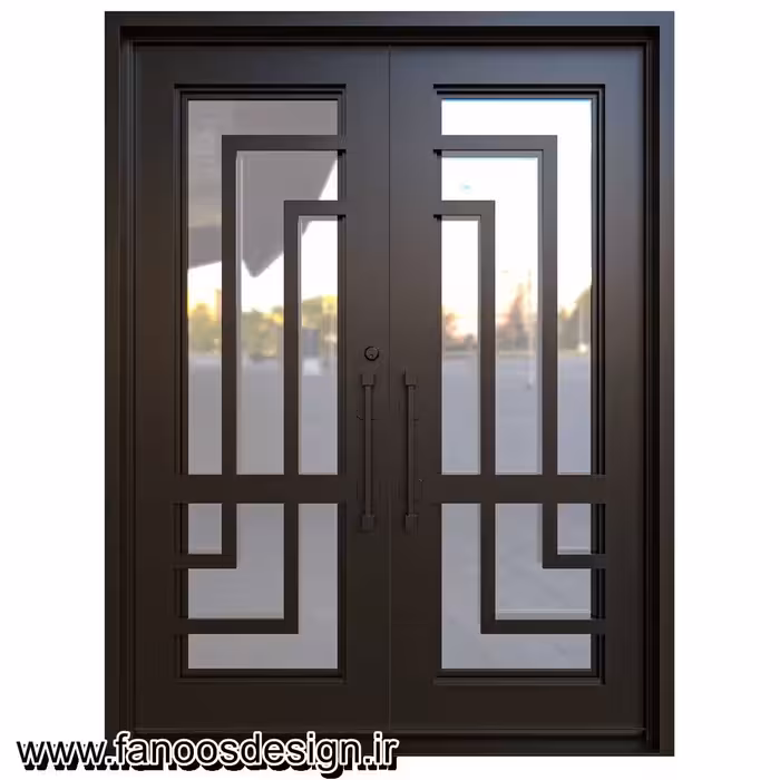 درب کلاسیک لابی آهنی پروفیلی کد 30731