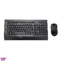 کیبورد و ماوس بی سیم ای فورتک (A4 Tech) مدل 9300F رنگ مشکی