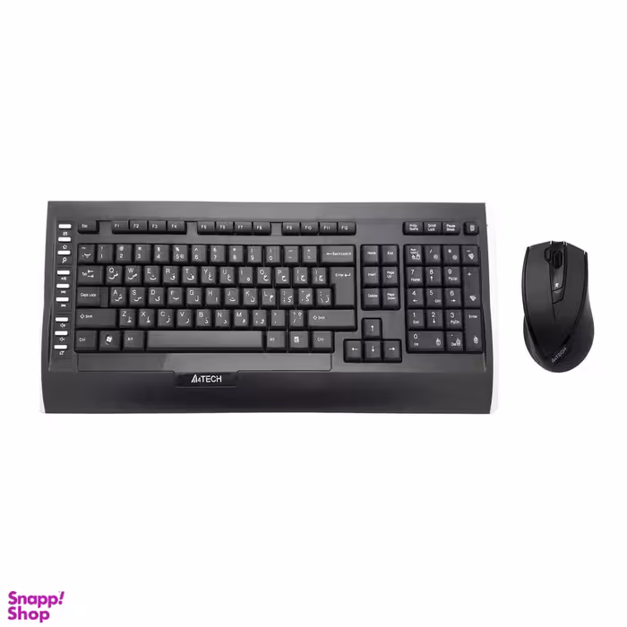 کیبورد و ماوس بی سیم ای فورتک (A4 Tech) مدل 9300F رنگ مشکی