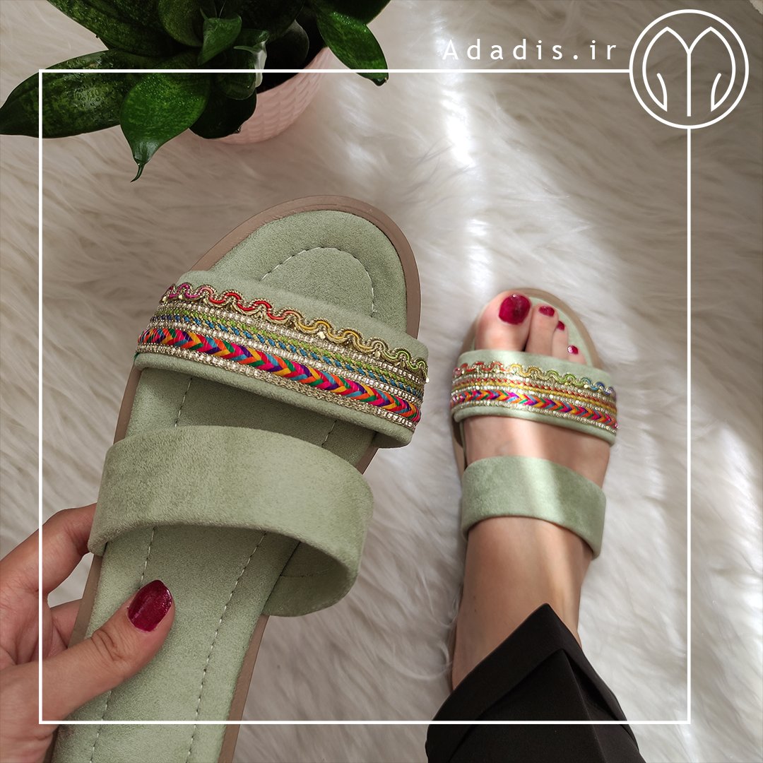 صندل تخت دوبند سبز پاستیلی