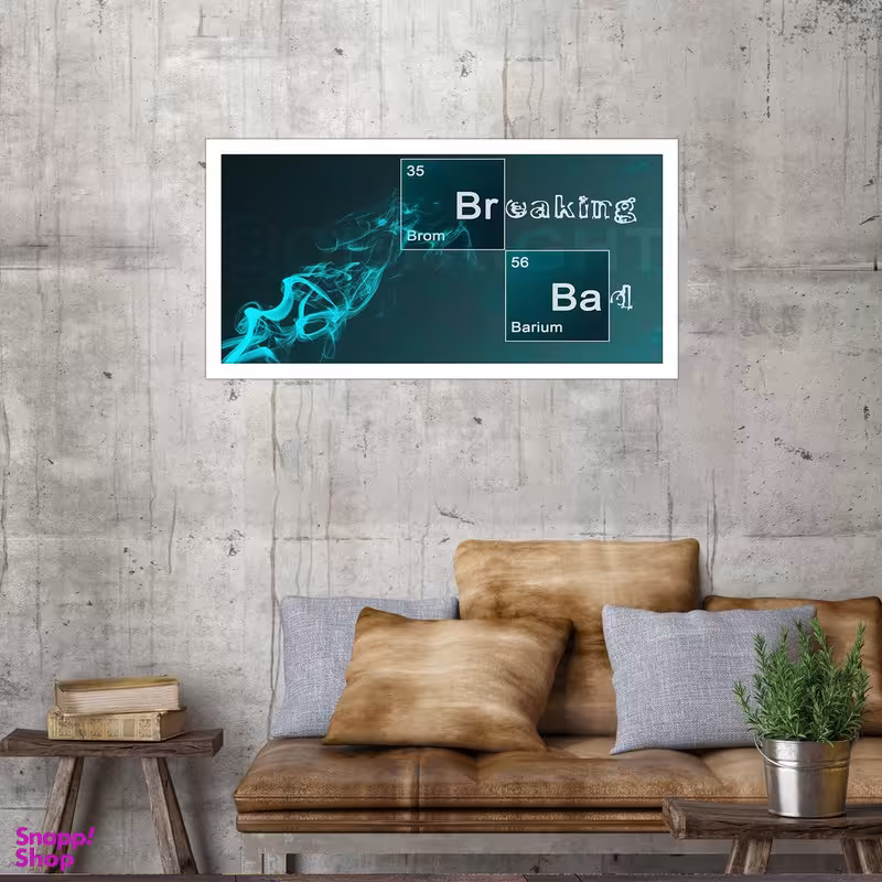 تابلو بکلیت طرح جدول مندلیف و سریال بریکینگ بد مدل W-S3884