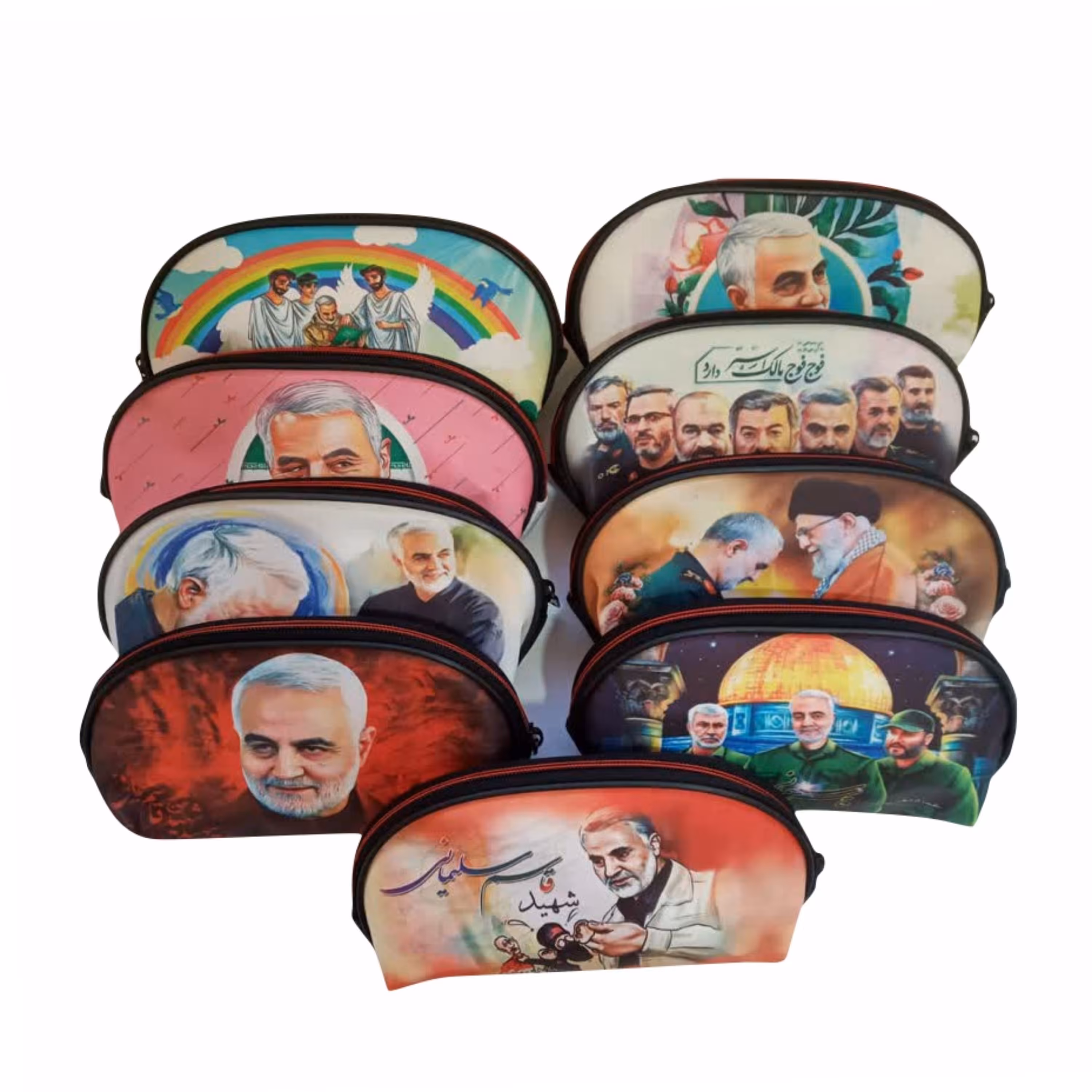 011033-جامدادی سردار شهید قاسم سلیمانی در طرح های مختلف اندازه 10در20