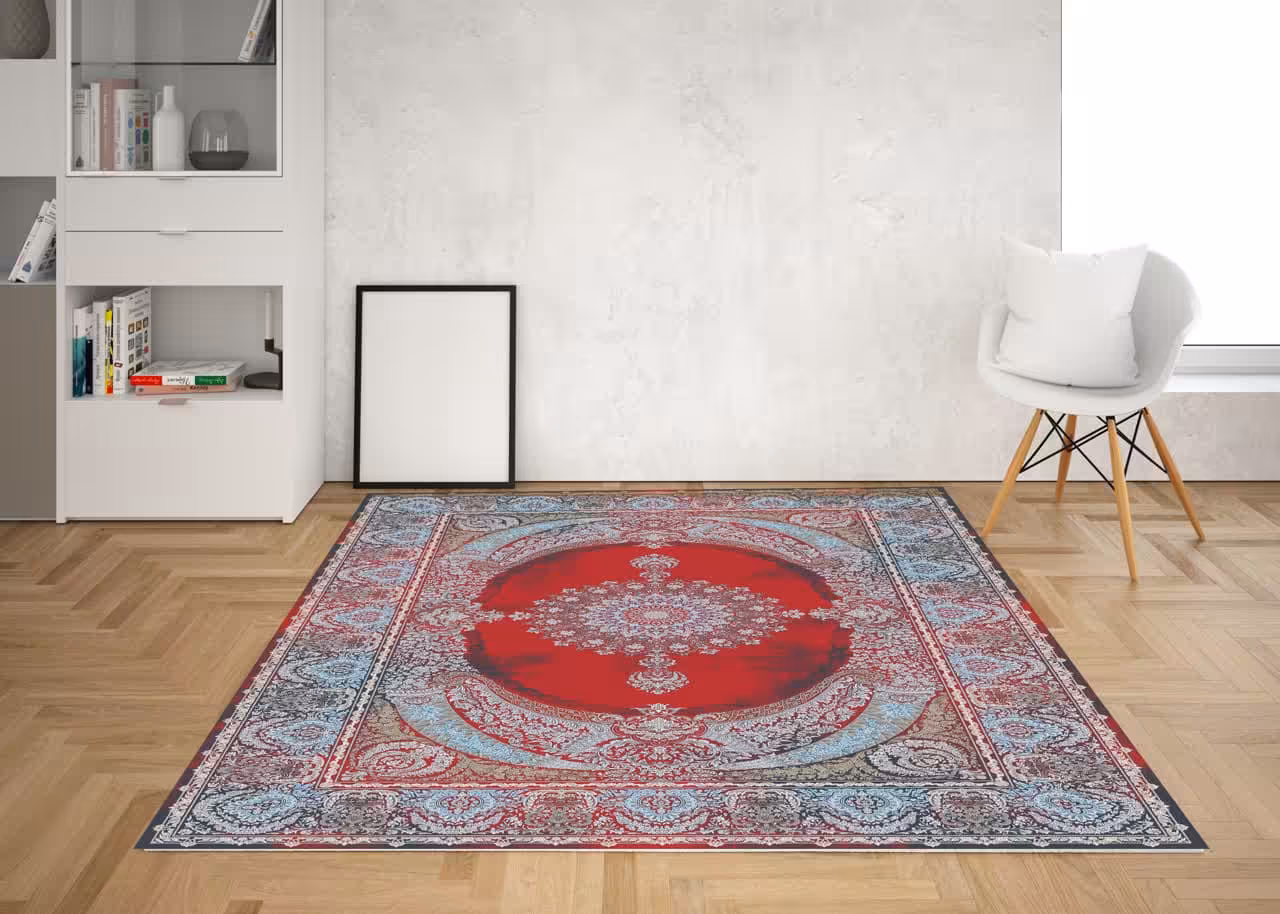 روفرشی کشدار ضد اب مخمل شانل ابریشم کد 88k سایز 9 متری