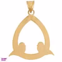 آویز گردنبند طلا 18 عیار رزا مدل N002