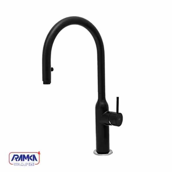 شیر آشپزخانه شاوری kwc مدل سین مشکی