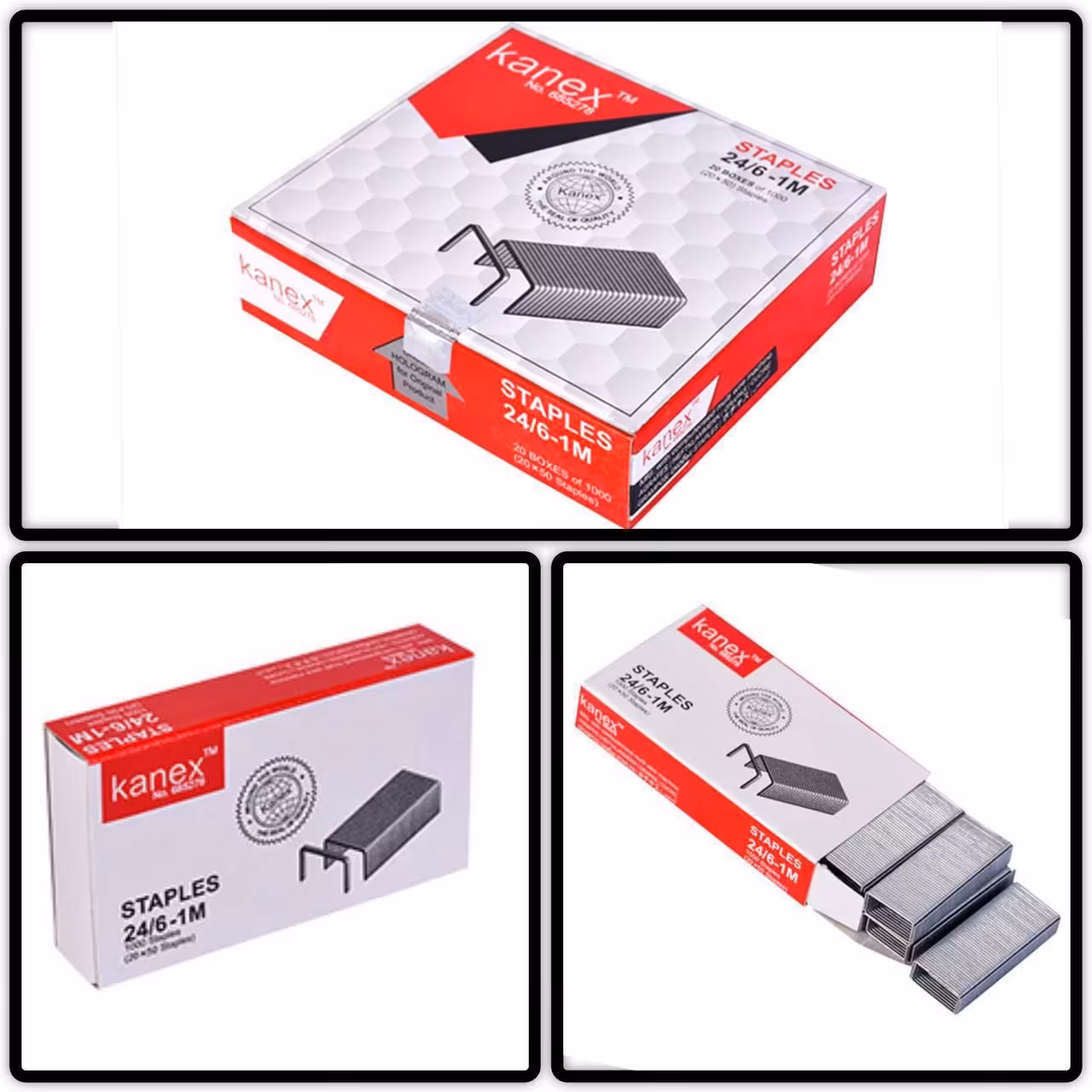 سوزن منگنه 24/6 کانکس بسته 20 تایی(یک باکس)