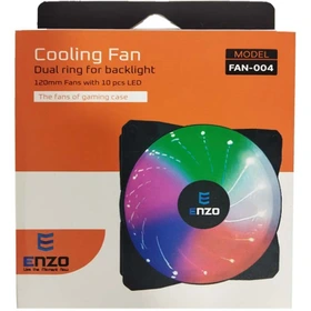فن کیس 12*12 سانتی متر RGB دار انزو ENZO FAN-004