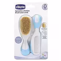 ست برس و شانه نوزاد چیکو اورجینال رنگ آبی