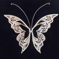 تابلو نقره ملیله طرح پری