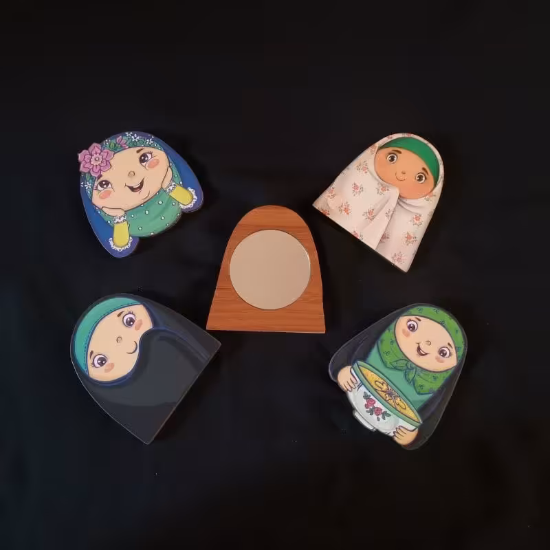 آینه چوبی دخترانه ویژه عید غدیر